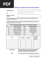 MODELO ACTA DE ENTREGA DE DOTACIÓN DE EQUIPO