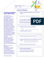 Avaliação Matemática 1