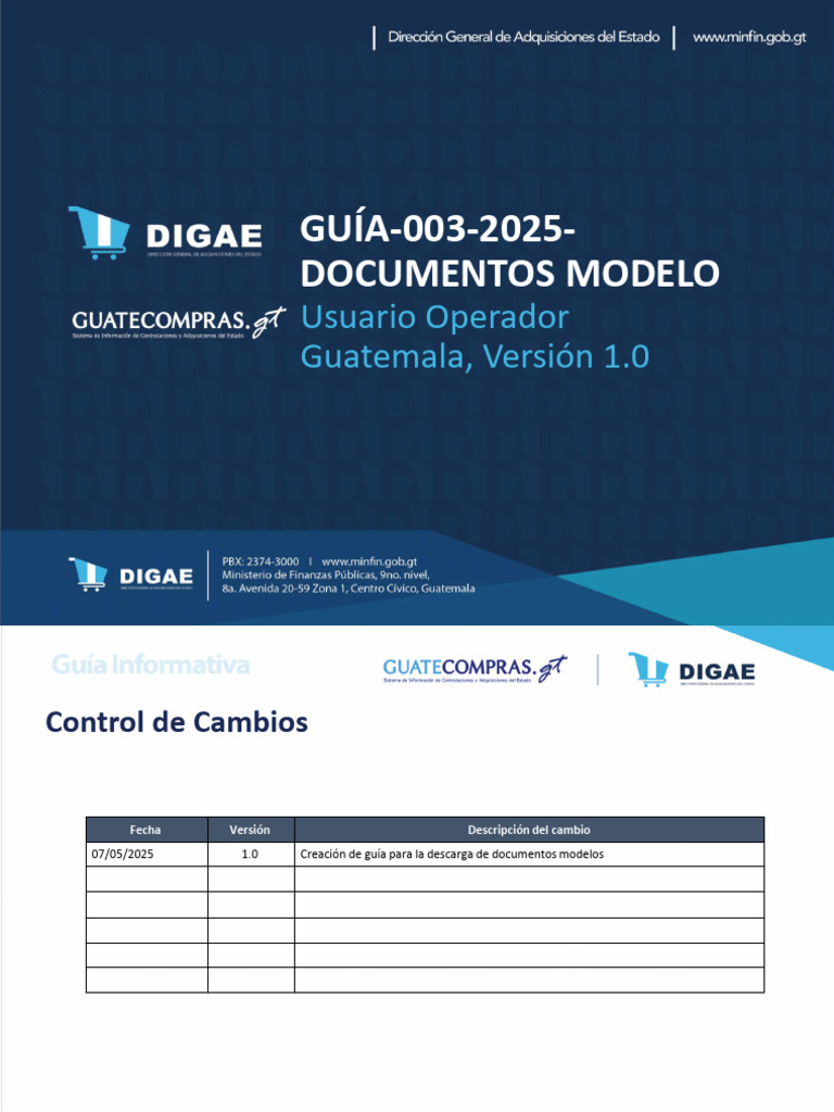 Guía para Descargar Documentos Modelo | PDF