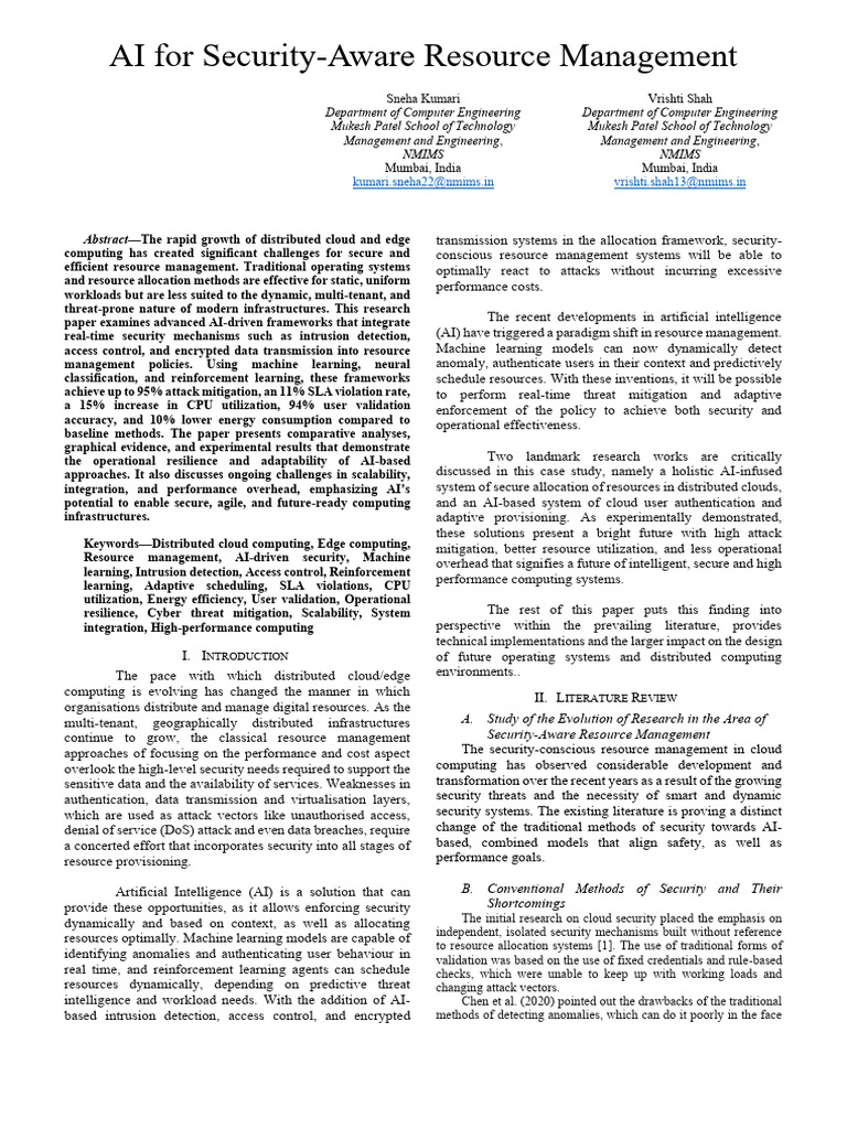 OS - Research Paper N078, N090 | PDF | Computer Security | Security