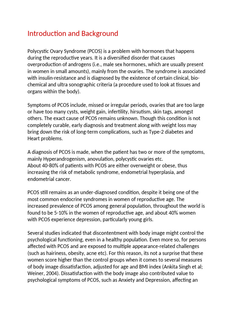 Understanding PCOS and Its Psychological Impact | PDF | Polycystic ...