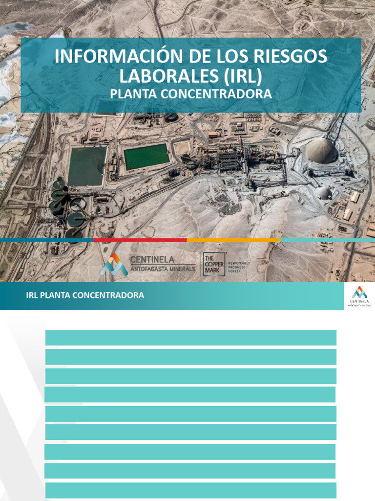 Riesgos Laborales en Planta Concentradora | PDF | La dependencia de ...