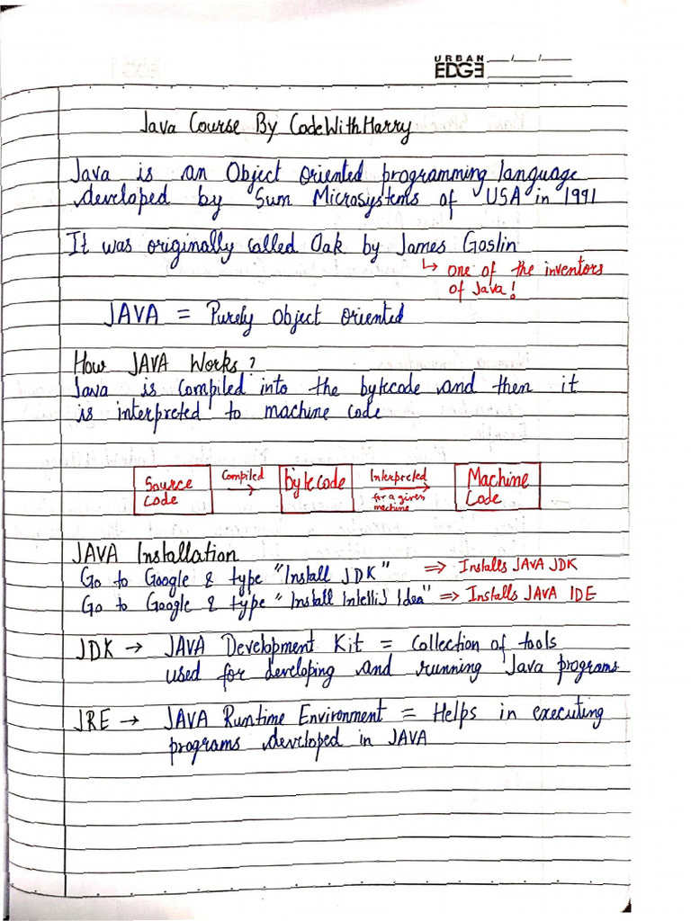 Java Complete Notes | PDF