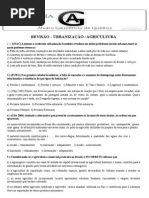Questoes - Revisão - Urbanização Agricultura