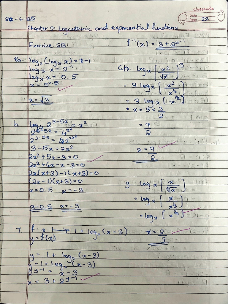 A Level Pure Mathematics 2 & 3: Chapter 2 All Textbook Answers | PDF