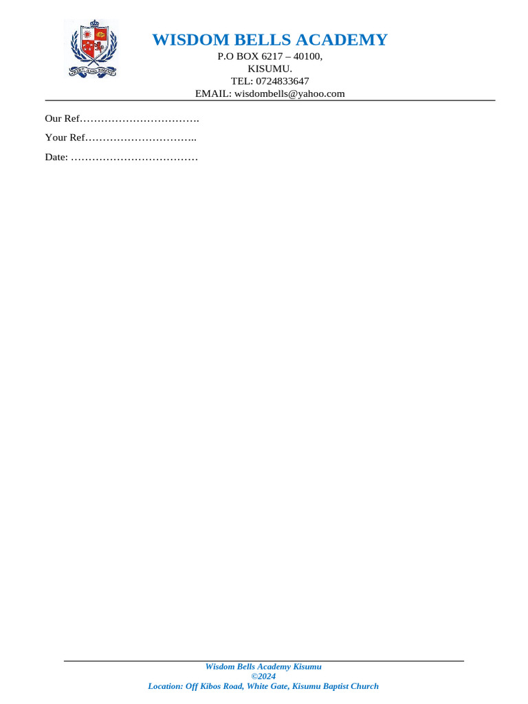 Wisdom Bells Letter Head | PDF