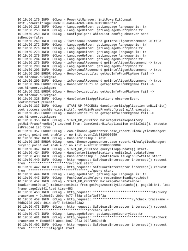 Honor Device Log Analysis Report | PDF | Hypertext Transfer Protocol ...