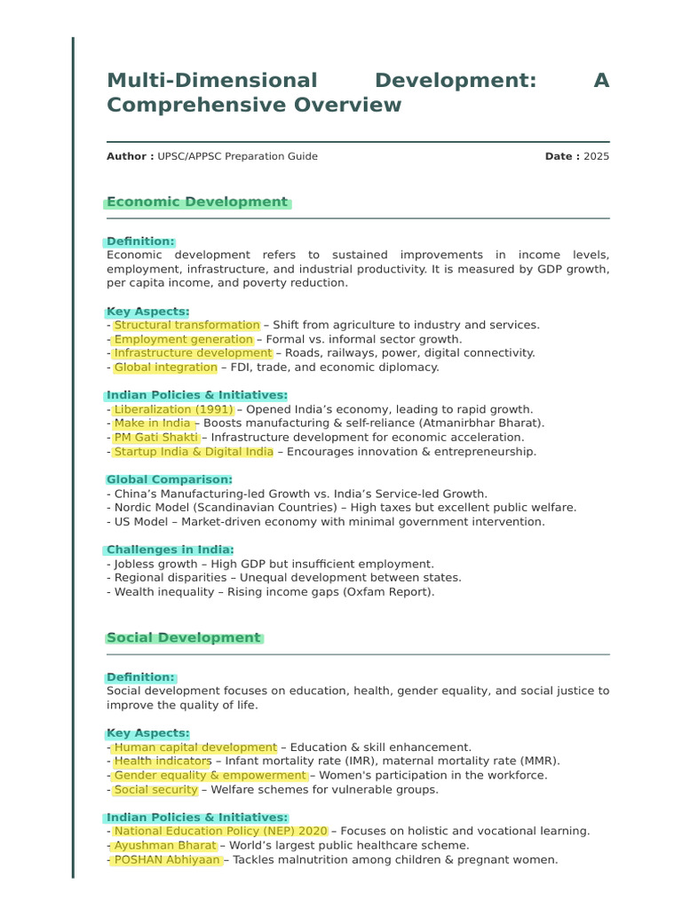 Development Dimensions 250129 203917 | PDF | Income Distribution ...