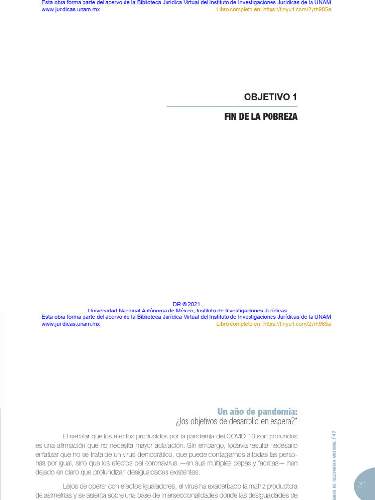 Objetivo 1 Fin de La Pobreza | PDF | Pobreza | Pobreza e indigencia