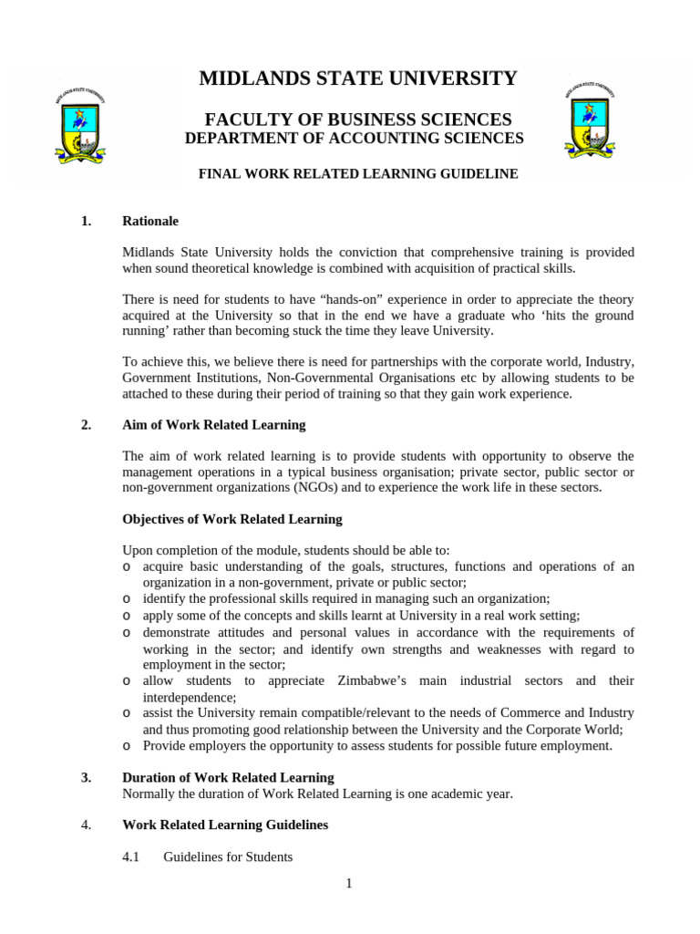 Accounting Sciences Final WRL Report GUIDELINES | PDF | Non ...