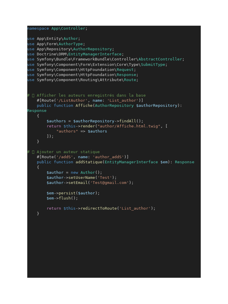 Symfony Author Management Guide | PDF | Computing | Software