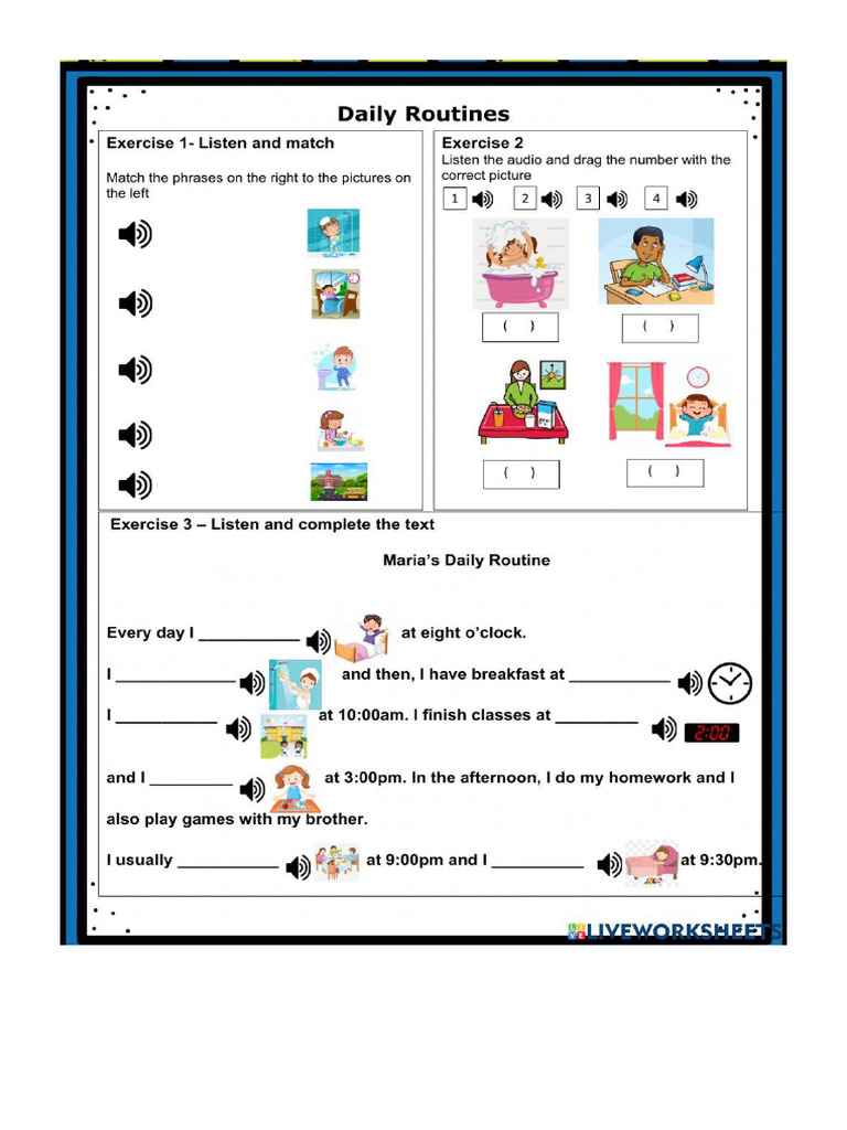 My Daily Routine | PDF