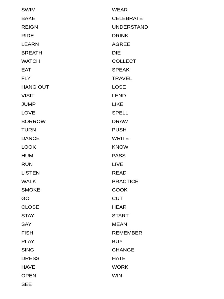 Pointless Verbs 5è4 2 | PDF