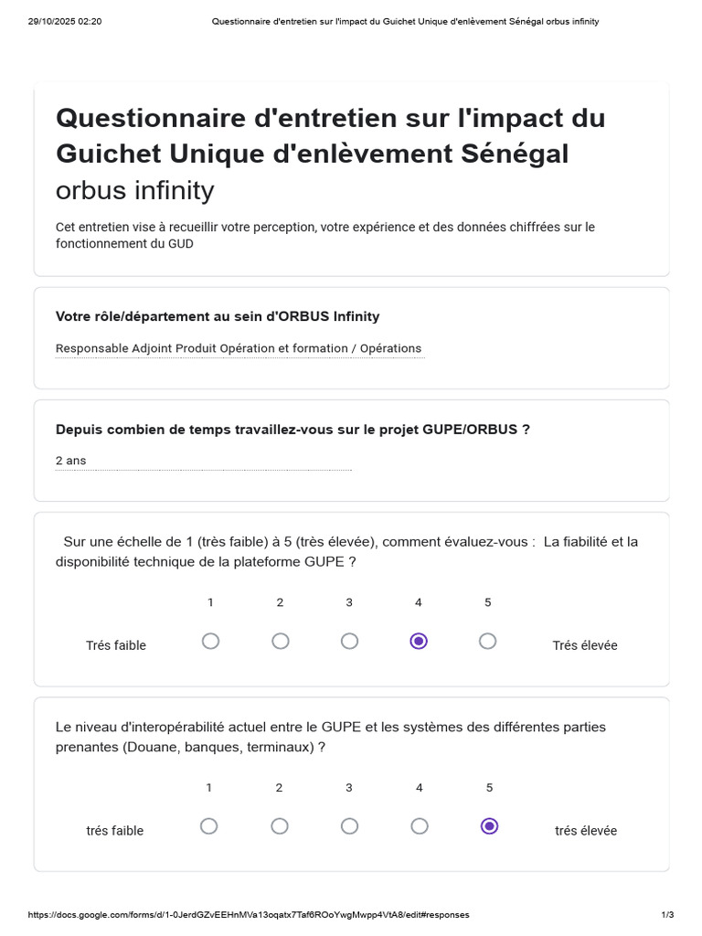 Impact du GUPE sur Orbus Infinity | PDF | Informatique