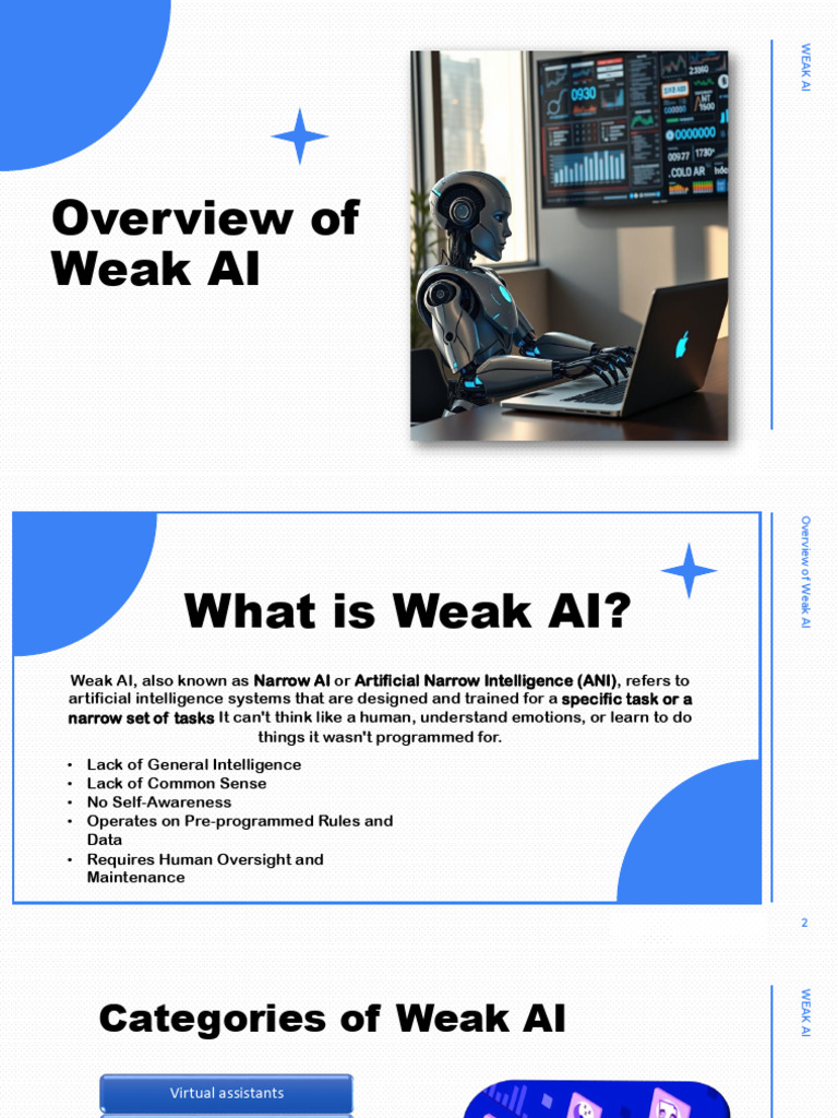 Overview of Weak AI Systems | PDF | Artificial Intelligence ...