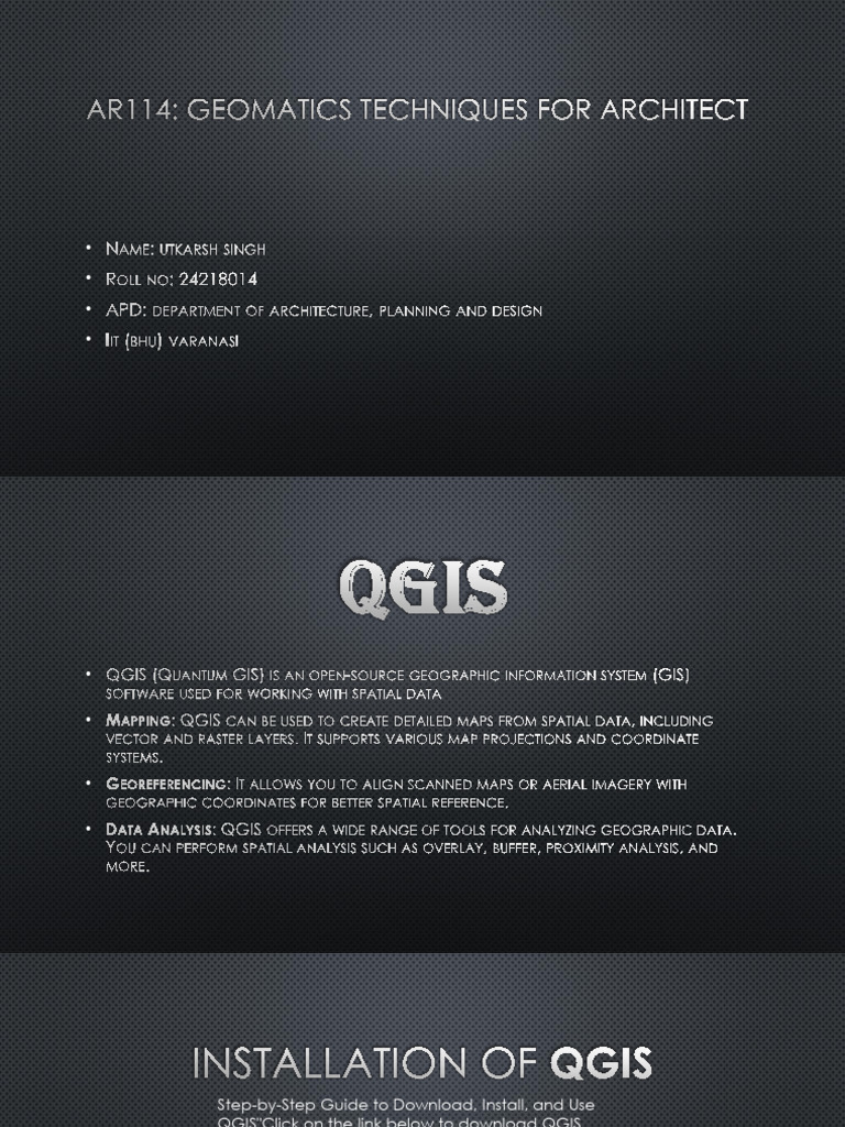 QGIS Geomatics Techniques Guide | PDF