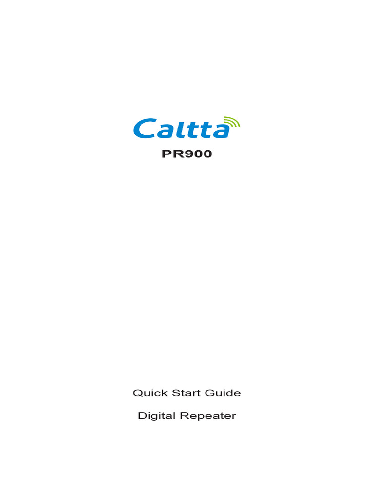 PR900 Digital Repeater Quick Start Guide | PDF | Power Supply ...