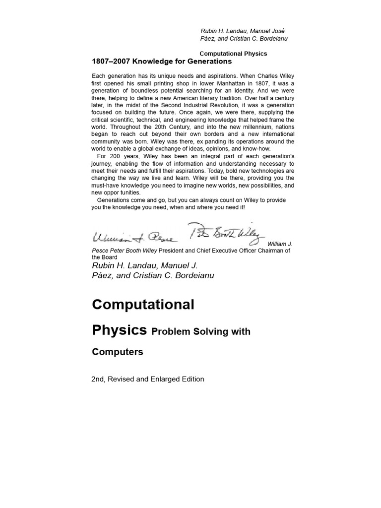 Computational Physics Problem Solving | PDF | Chaos Theory | Computer ...