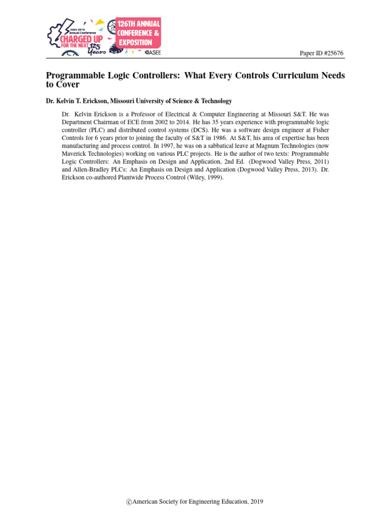 Programmable Logic Controllers What Ever | PDF | Programmable Logic ...