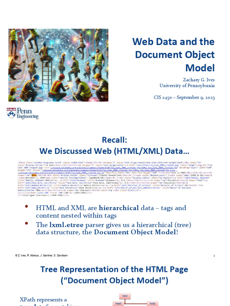 Understanding XPath and DOM in Web Data | PDF | X Path | Html Element
