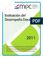 Manual Instructivo Evaluación Del Desempeño Docente 2011