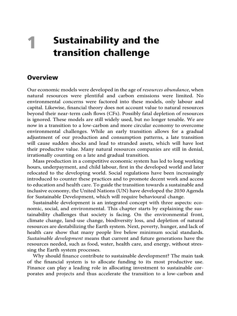 Sustainability and Finance Transition Guide | PDF | United Nations ...