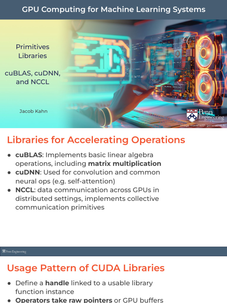 GPU Libraries for Machine Learning | PDF | Graphics Processing Unit ...