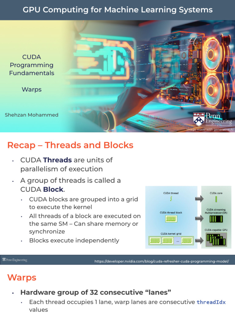 Understanding CUDA Warps in GPU Execution | PDF | Parallel Computing ...