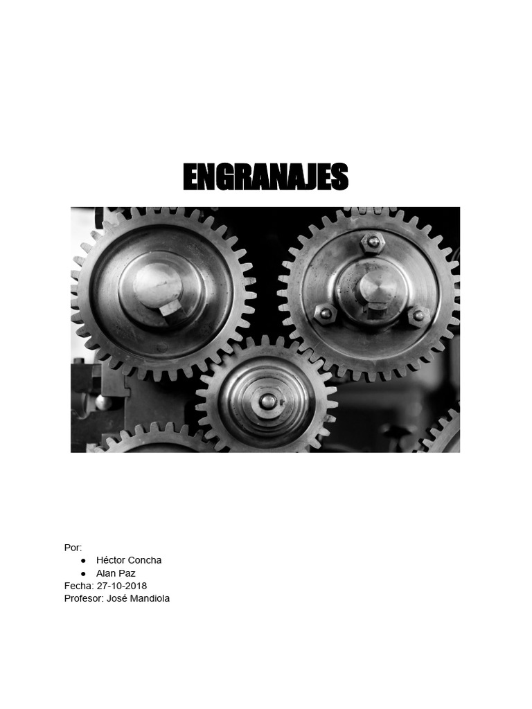 Introducción a los Engranajes y su Funcionamiento | PDF | Eje | Máquinas