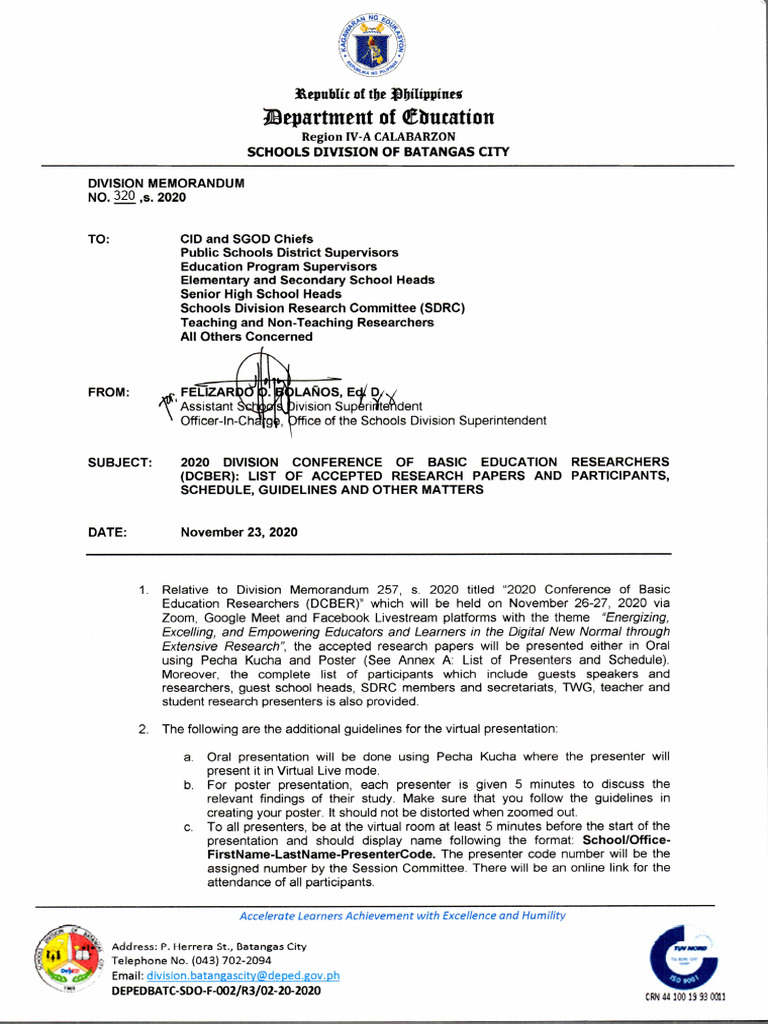 Accepted Research Papers for DCBER 2020 | PDF | Teachers | Distance ...