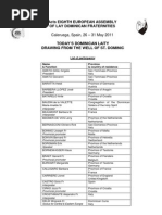 Acts of The Eighth European Assembly