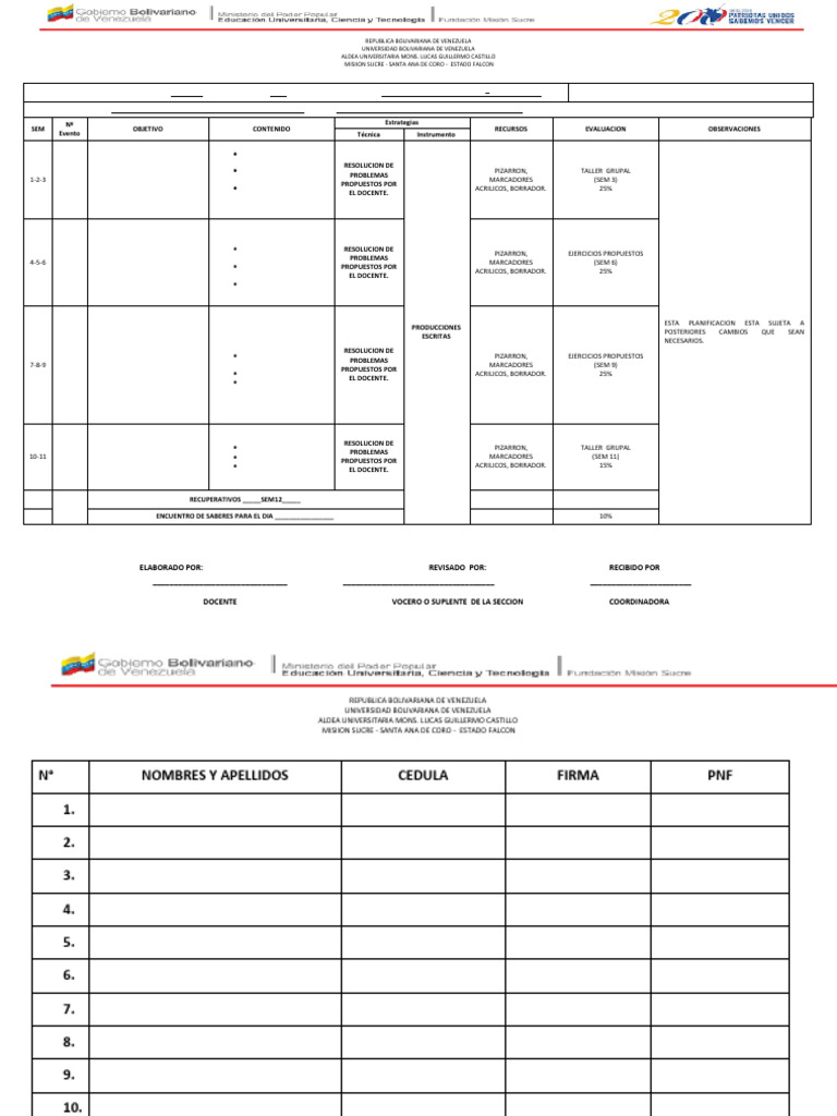 Plan de Evaluación del Curso de Física | PDF | Física