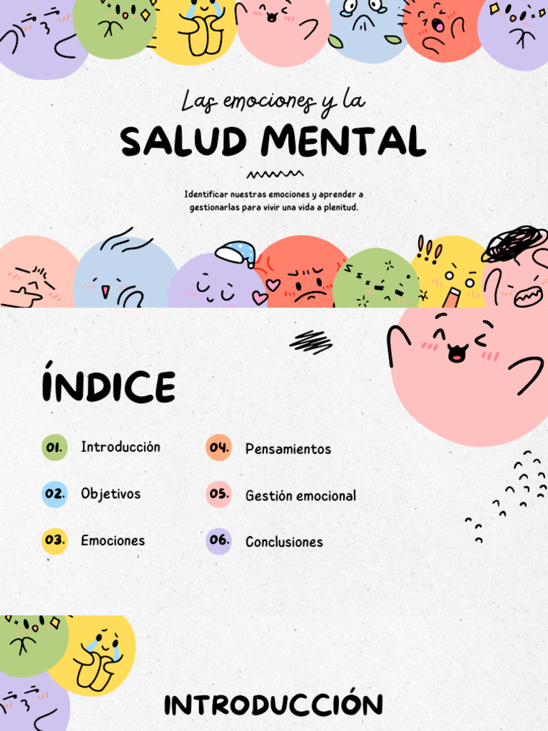 Gestión de emociones y salud mental | PDF