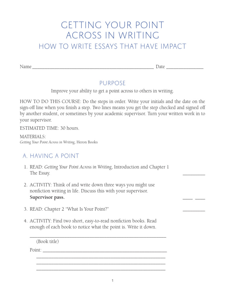 Point LG | PDF | Essays | Human Communication