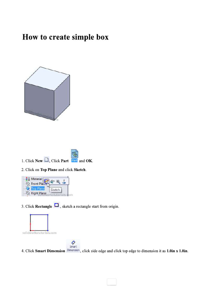 T3 How To Create Simple Box | PDF