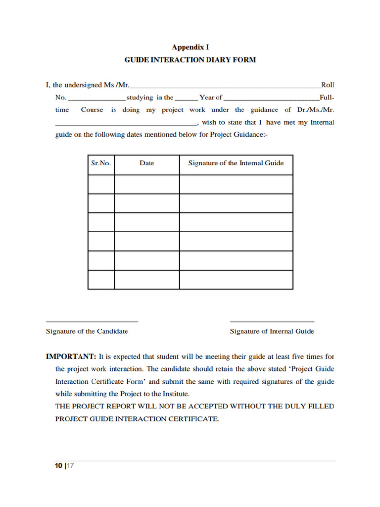 TYBCOM Guidelines Field Project | PDF