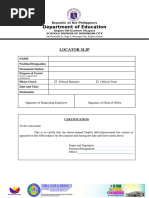 Revised Annex E: Locator Slip Template | PDF