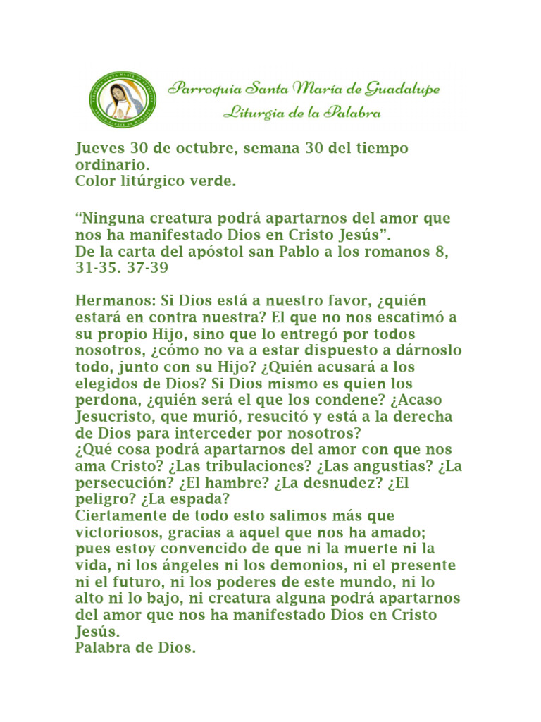 Amor de Dios en tiempos de tribulación | PDF | Jesús | Cristo (título)