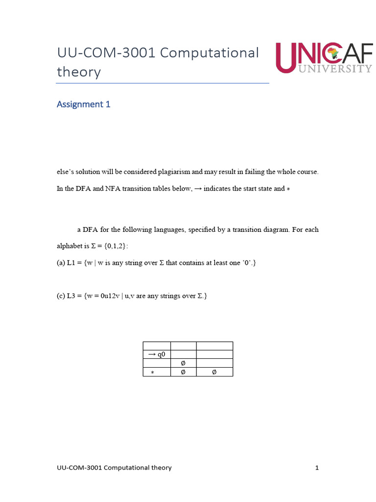 Assignment 1 | PDF