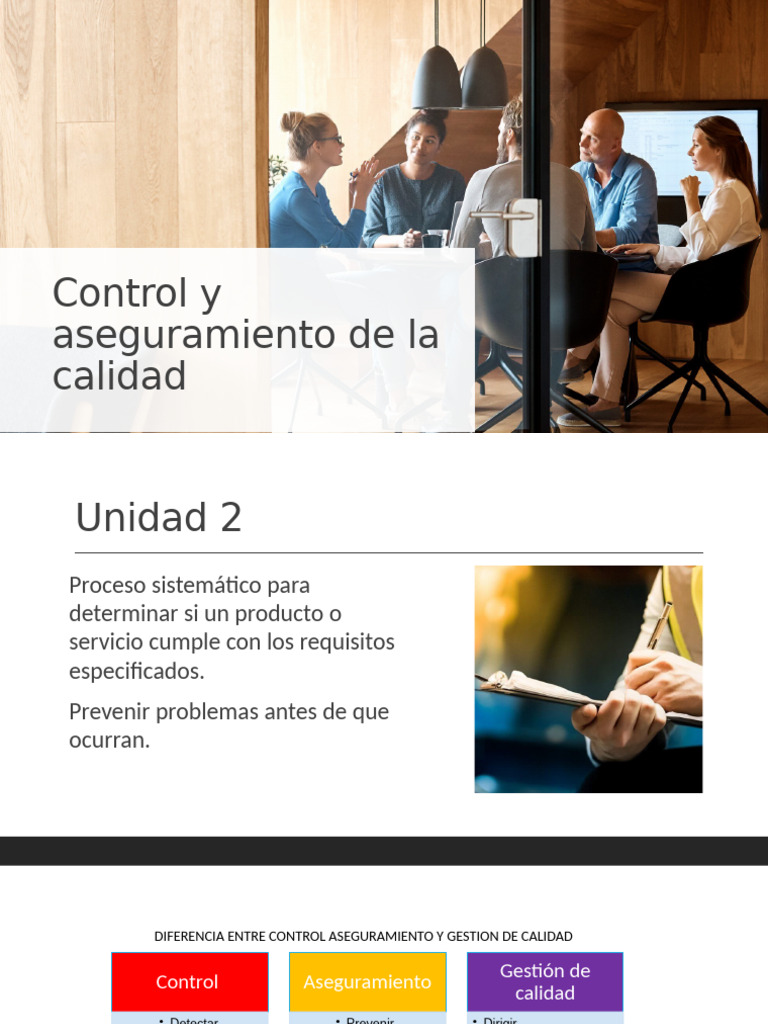 Control y Aseguramiento de Calidad | PDF | Sistema de manejo de calidad