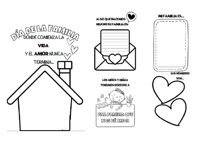 Tarjeta Dia de La Familia | PDF