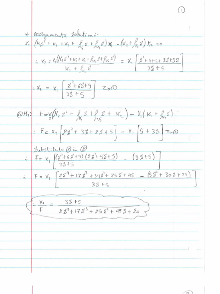 EE405 Assignment 2 Solutions | PDF