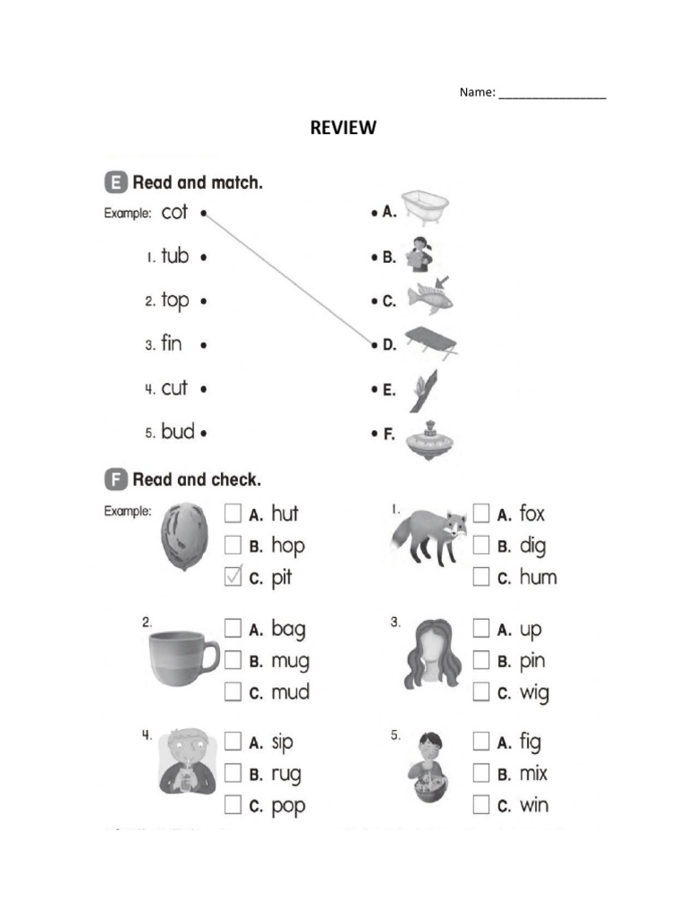 Review Phonics 2 | PDF