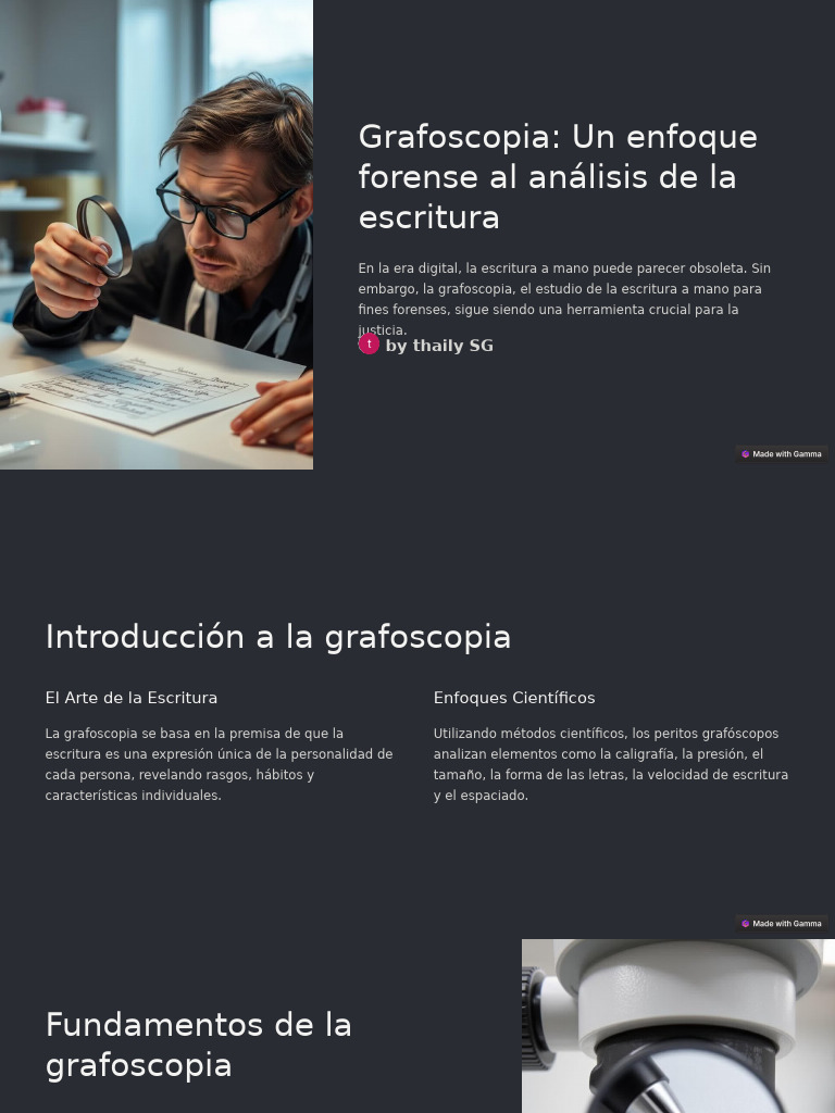 Grafoscopia: Análisis Forense de Escritura | PDF | Caligrafía