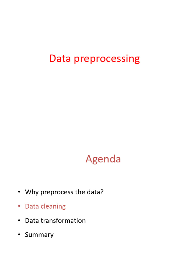 Data Preprocessing Techniques Guide | PDF | Statistical Analysis ...