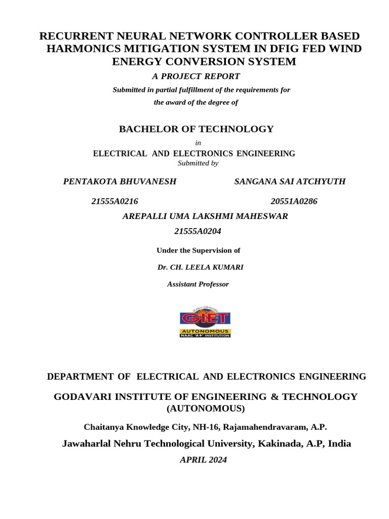 MODIFIED - Final Thesis Paper | PDF | Wind Power | Electric Generator