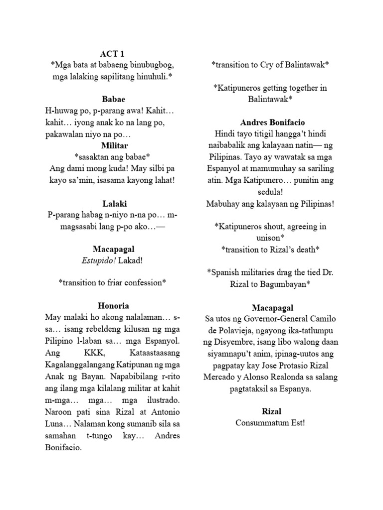 Script For NSTP | PDF