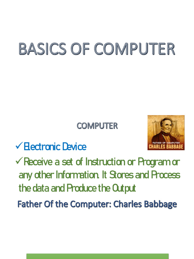 Defination and History of Computer | PDF