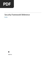 Apple iOS Security Framework Reference