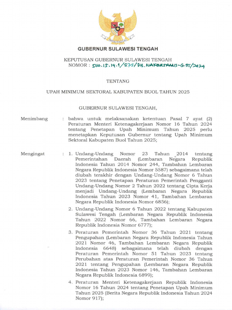 SK UMSK Buol 2025 | PDF